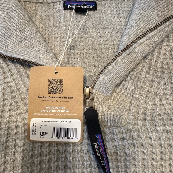 Patagonian’s wool 1/4 zip sweater - Picture 6 of 7